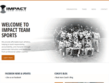 Tablet Screenshot of impactsportsohio.com